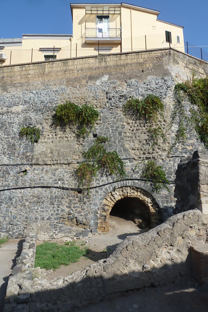 II.4 Herculaneum, September 2014.
Looking towards Bourbon tunnel in wall on western site boundary. Photo courtesy of Larry Turner.
This may be part of II.4 or II.5.