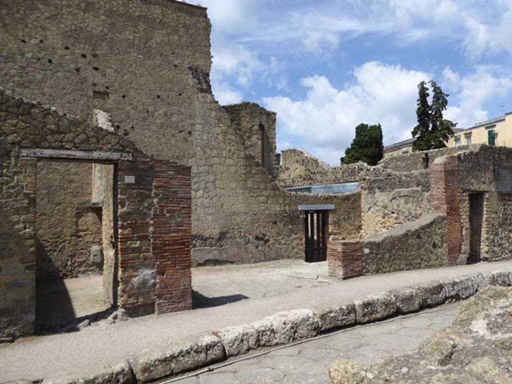III.8 Herculaneum, in centre, July 2015. Looking south-west across entrance doorway of shop. III.9 is on the left, and III.7 on the right. Photo courtesy of Michael Binns.