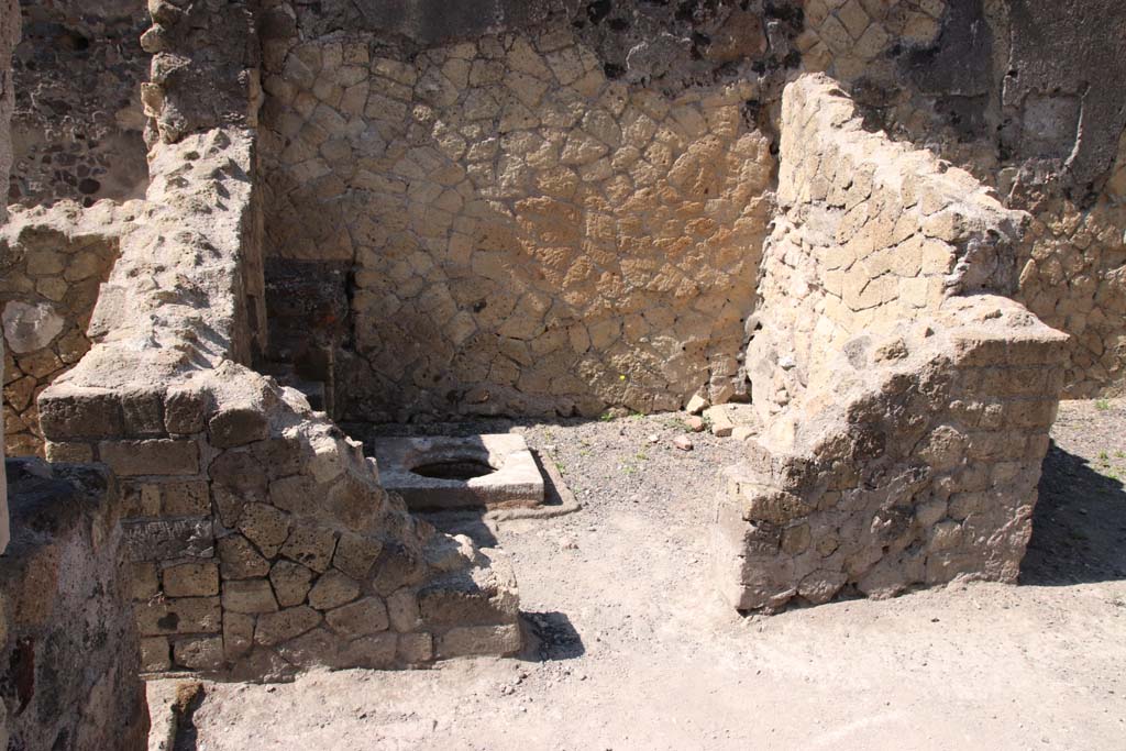 IV.10, Herculaneum, September 2021. Looking towards small room in south-east corner of shop-room. Photo courtesy of Klaus Heese.