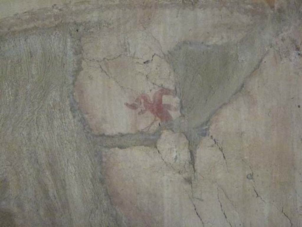 IV.11, Herculaneum, October 2012. Detail from painting on east wall. Photo courtesy of Michael Binns.