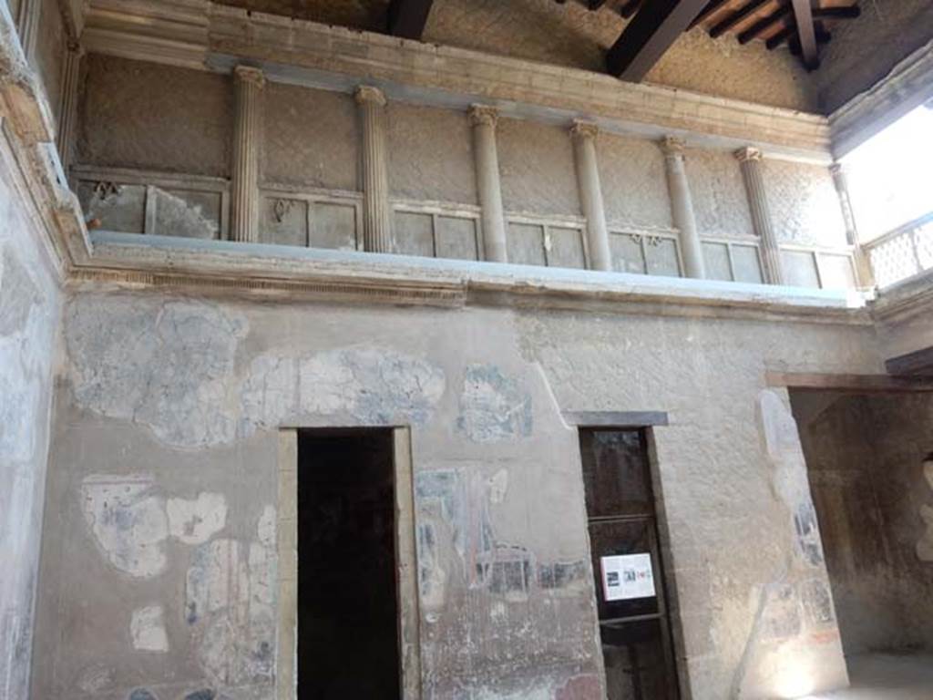 V.1, Herculaneum. May 2018. Looking towards north wall in atrium. Photo courtesy of Buzz Ferebee.
