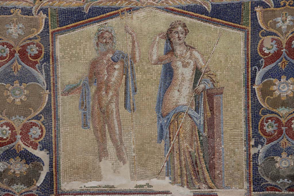 V.7 Herculaneum. September 2017. Detail of mosaic panel. Photo courtesy of Klaus Heese. 