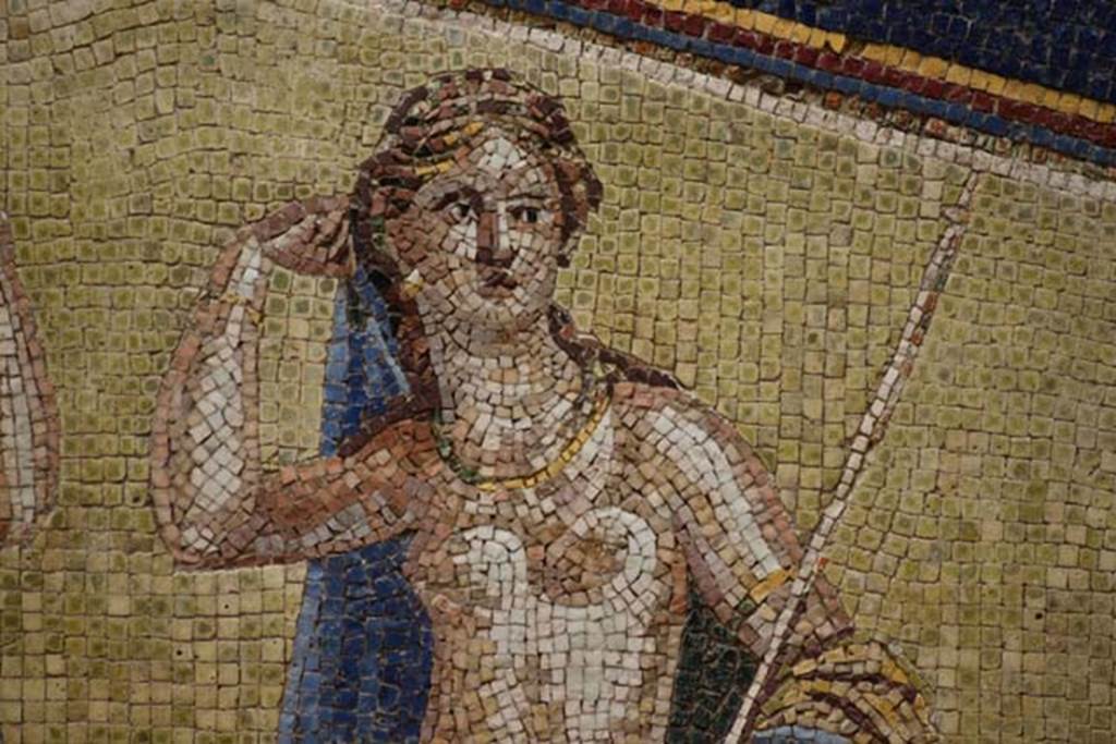 Herculaneum, April 2018. Detail from mosaic of Amphitrite. Photo courtesy of Ian Lycett-King. 
Use is subject to Creative Commons Attribution-NonCommercial License v.4 International.

