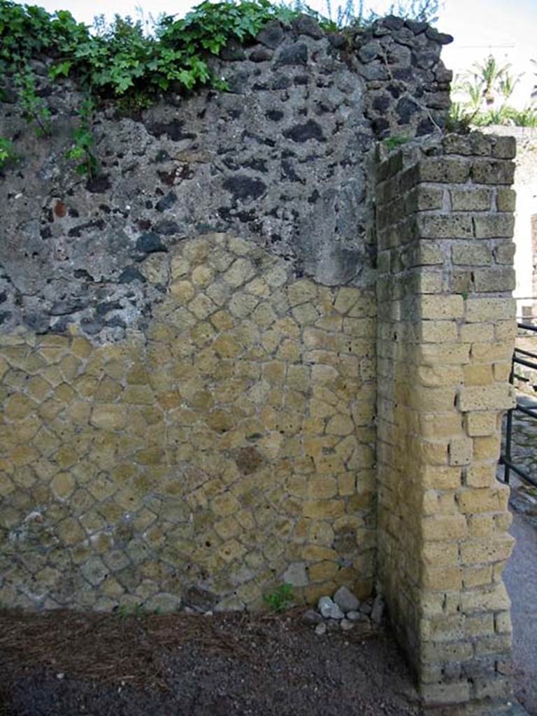 V.32 Herculaneum. May 2003.
Looking towards north wall near entrance doorway. Photo courtesy of Nicolas Monteix.