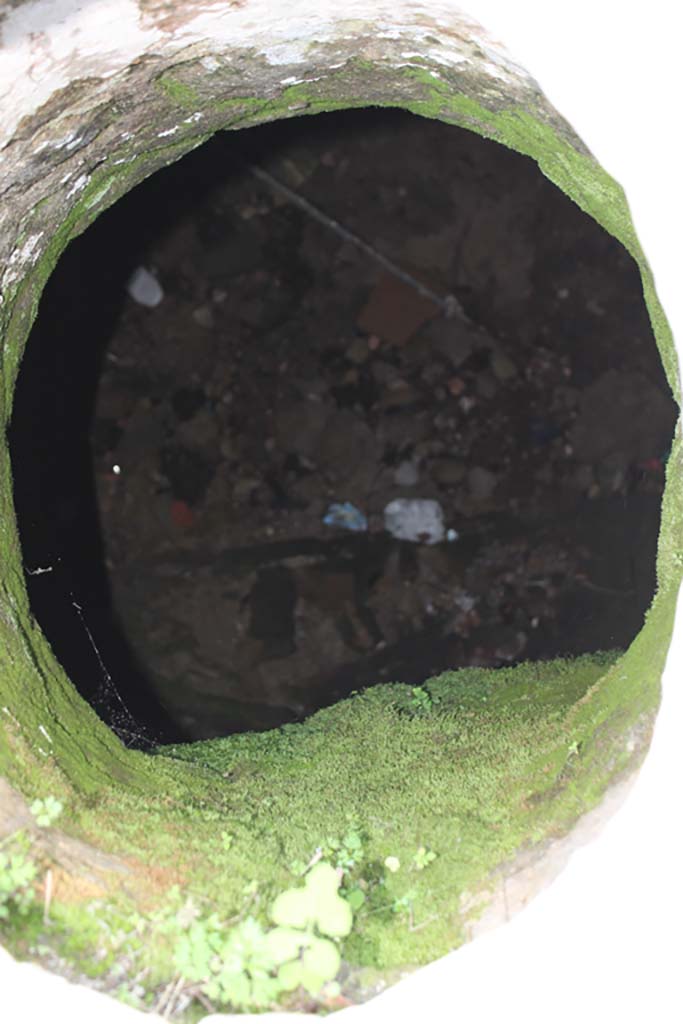 V.35 Herculaneum. March 2014. Courtyard 12, looking into cistern mouth.
Foto Annette Haug, ERC Grant 681269 DÉCOR