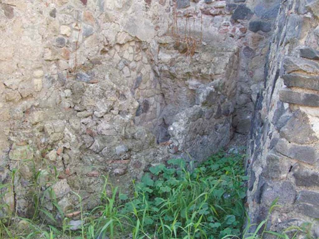 VII.6, Herculaneum. September 2015. Looking towards north side, still unexcavated, from entrance doorway. Photo courtesy of Michael Binns.