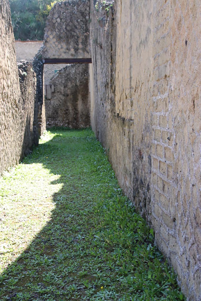 Ins Or II, 2, Herculaneum. October 2022. 
Looking east along long corridor. Photo courtesy of Klaus Heese.
