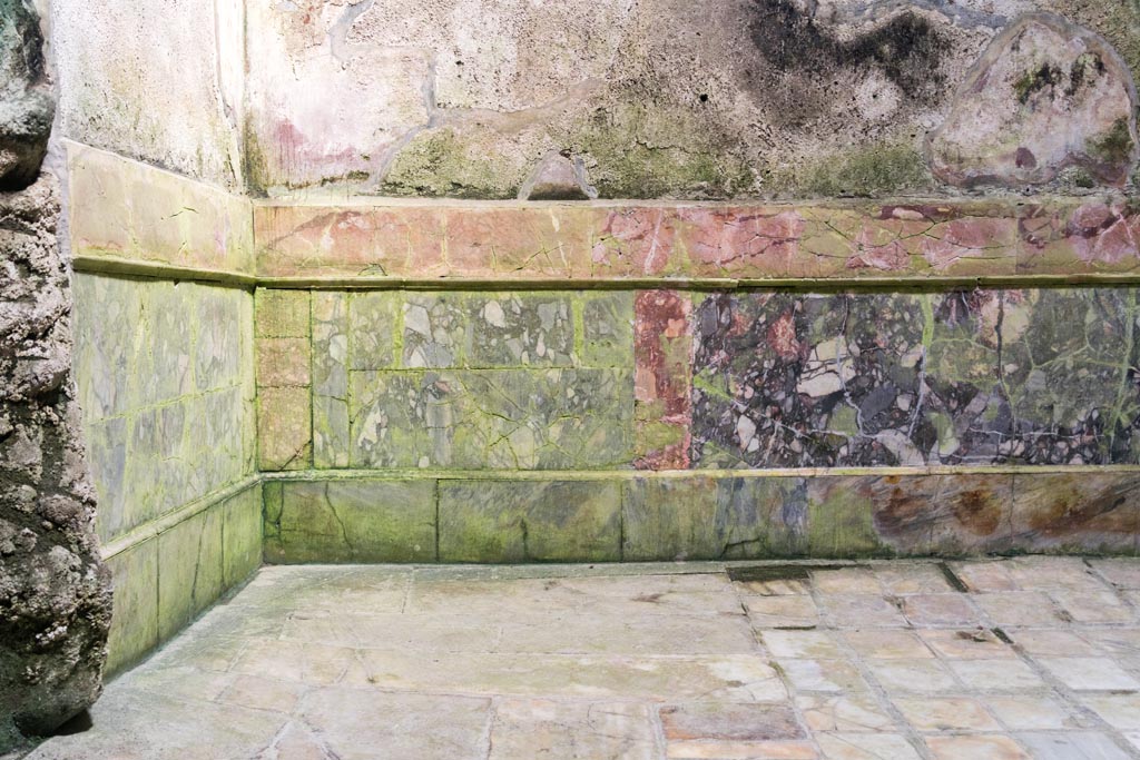 Herculaneum Suburban Baths. October 2023. Frigidarium, lower north-west corner. Photo courtesy of Johannes Eber. 