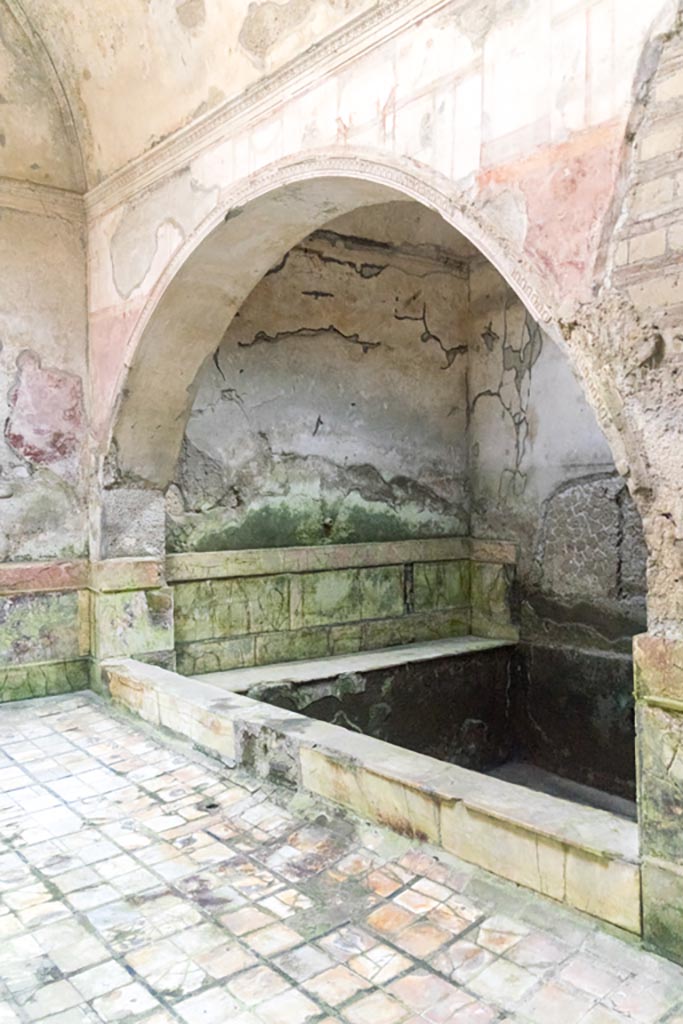 Herculaneum Suburban Baths. October 2023.
Looking towards north end of cold pool in frigidarium. Photo courtesy of Johannes Eber.