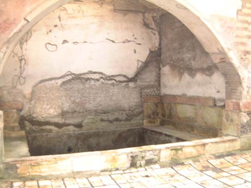 Suburban Baths, Herculaneum, May 2001. Cold pool in frigidarium. Photo courtesy of Current Archaeology.