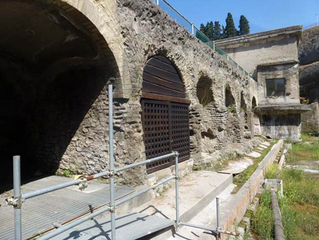 Beachfront, Herculaneum, June 2012. Looking east towards window of the Suburban Baths. Photo courtesy of Michael Binns.
