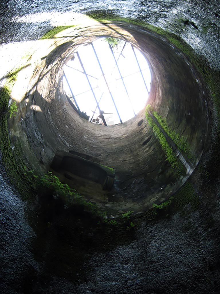 Herculaneum Theatre, July 2009.
The eighteenth-century access shaft to the theatre. Photo courtesy of Sera Baker.