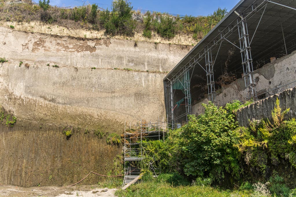 Herculaneum Villa dei Papiri. October 2023. Looking north-west. Photo courtesy of Johannes Eber.