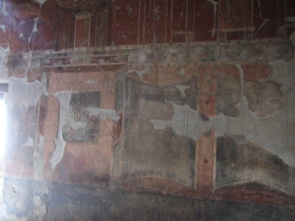 III.11 Herculaneum. May 2006. Room 8, north wall. 