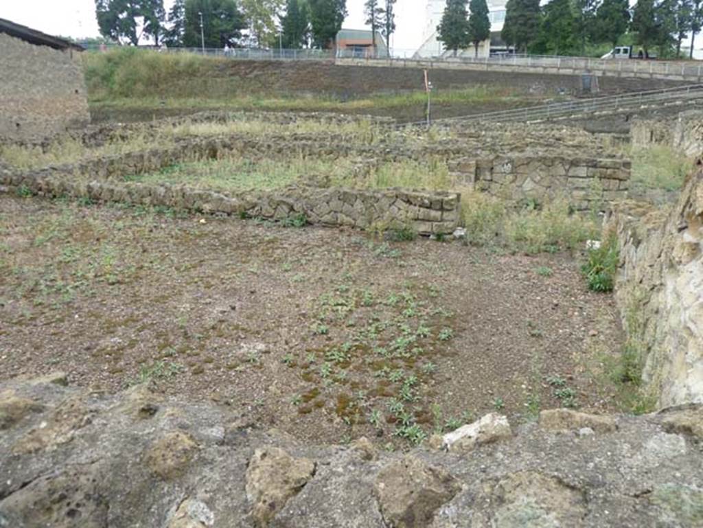 III.19/18/1 Herculaneum, September 2015. Looking south across room 8, from the atrium.