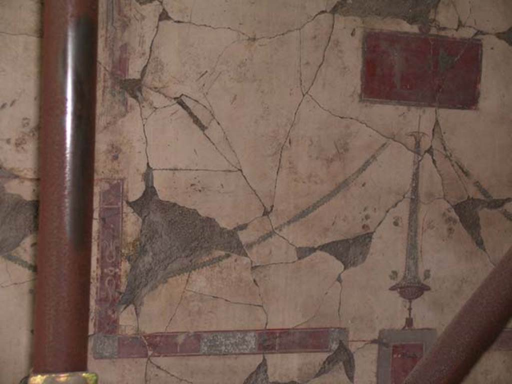 IV.15/16, Herculaneum, May 2005. Room 9, looking towards upper south wall. Photo courtesy of Nicolas Monteix.