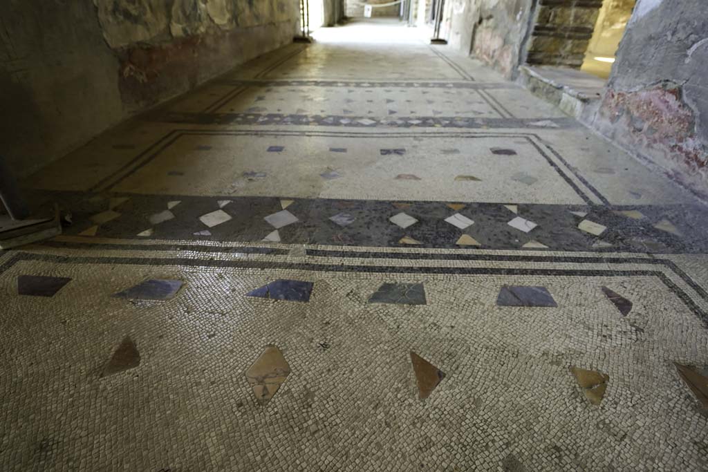 IV.21, Herculaneum, August 2021. 
Cryptoporticus 28, looking west from east end near doorway from atrium 24, on right. Photo courtesy of Robert Hanson.
