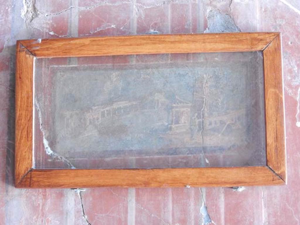 IV.21, Herculaneum. May 2018. North wall of the southern cryptoporticus 30. Maritime landscape.
Photo courtesy of Buzz Ferebee. 
