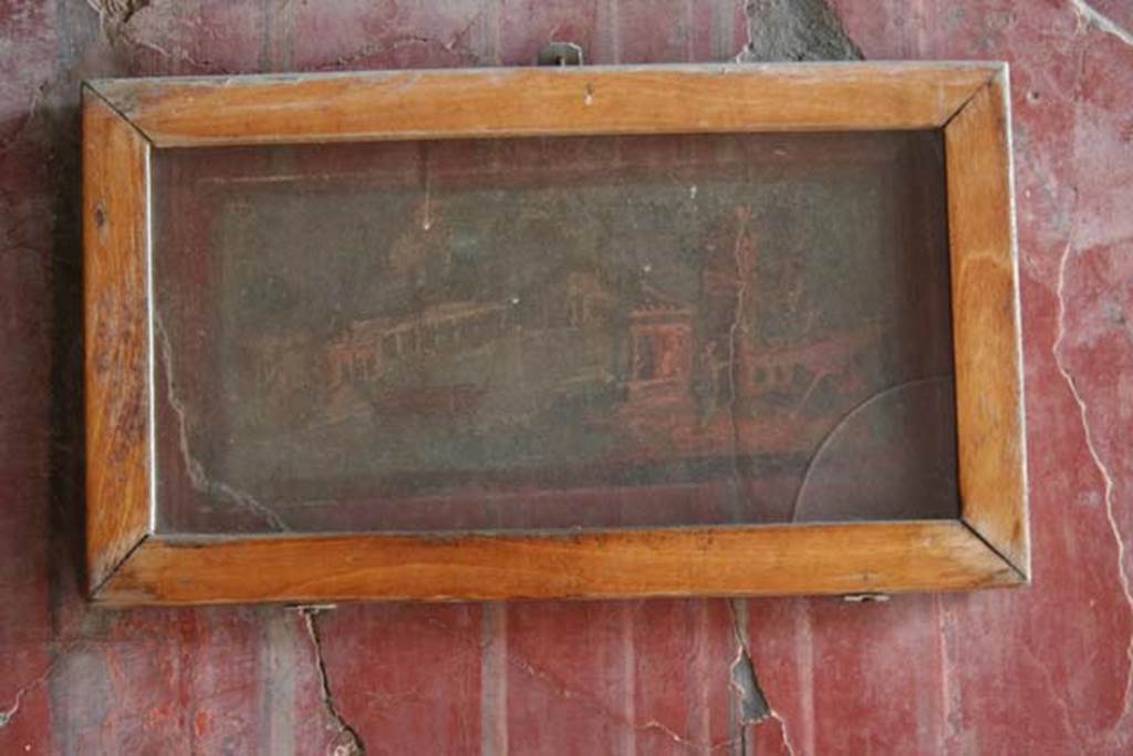 IV.21, Herculaneum. March 2008. North wall of the southern cryptoporticus 30. Maritime landscape. 
Photo courtesy of Sera Baker.
