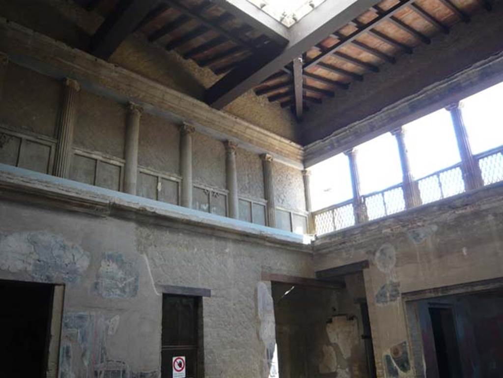 V.1 Herculaneum. August 2013. Looking towards north-east corner of atrium. Photo courtesy of Buzz Ferebee.