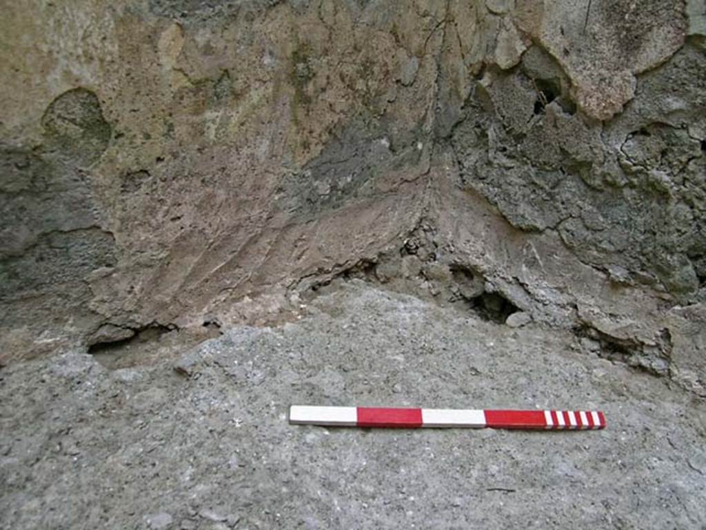 VI.12, Herculaneum. September 2004.  Investigation in south-west corner of rear room.
Photo courtesy of Nicolas Monteix.
